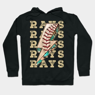 Aesthetic Design Rays Gifts Vintage Styles Baseball Hoodie